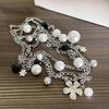Choker Clavicle Chain Women Flowers Pendant Sweater Chain Pearl Multilayer Necklace  Girls