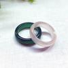 Unisex Women Luxury Jewelry Gifts Simple Finger Rings Elegant Agate Ring Jade Ring Anniversary Ring