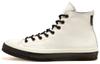 Водонепроницаемые кожаные кеды Chuck 1970-х High Top 'Белый Черный' 165924C