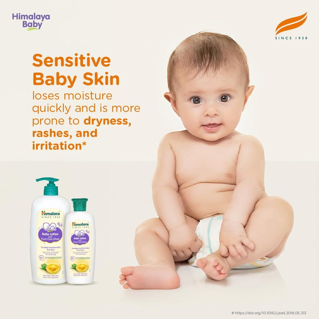 Himalaya Детский лосьон с чистым коровьим топленым маслом и алоэ вера 100 мл Увлажняющий Нежирный Уход за кожей