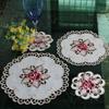 Dining Table Place Mat Kitchen Embroidered Floral Lace Doily Placemat Home Decor