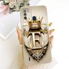 For ITEL S16 Case Cover Luxury A-Z Letters Fashion Crown 2D Painted Silicone Bumper For ITEL Vision 1 Pro Phone Casing