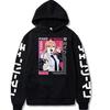 Chainsaw Man Hooded Sweatshirts Anime Hoodie Fleece Streetwear Sweatshirt Print Oversized Clothes Loose Pullover Women Men