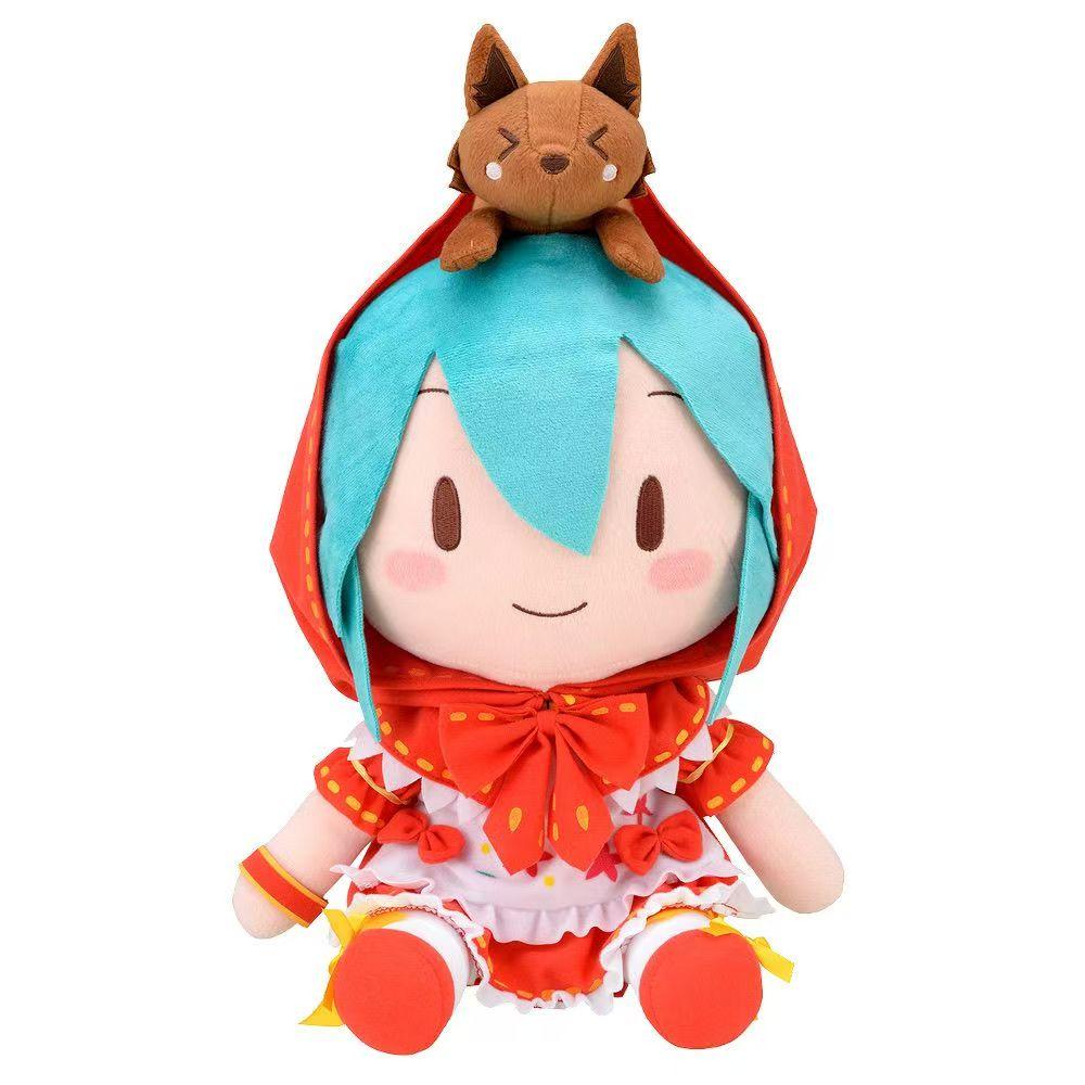 Authentic Bilibili Spot Hatsune Miku Miku Doll Fufu Plush Doll White Spotless Cherry Blossom Sky Cute Plush Toy Collection Gifts
