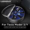 LUCKEASY для Tesla Model3 Model Y 18 19 дюймов, крышка ступицы колеса, защитная сумка для хранения, ткань Оксфорд, сумка для хранения колпака ступицы автомобиля, аксессуары