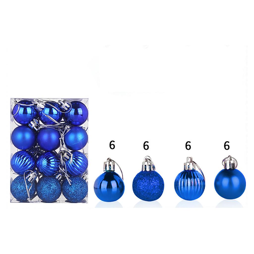 30mm Christmas Xmas Tree Ball Bauble Hanging Home Party Ornament Decor 24PC