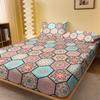 1 Bohemian Patterned Frosted Bedsheet, Bedroom Printed Bedspread, Bedding (Excluding Pillowcases)