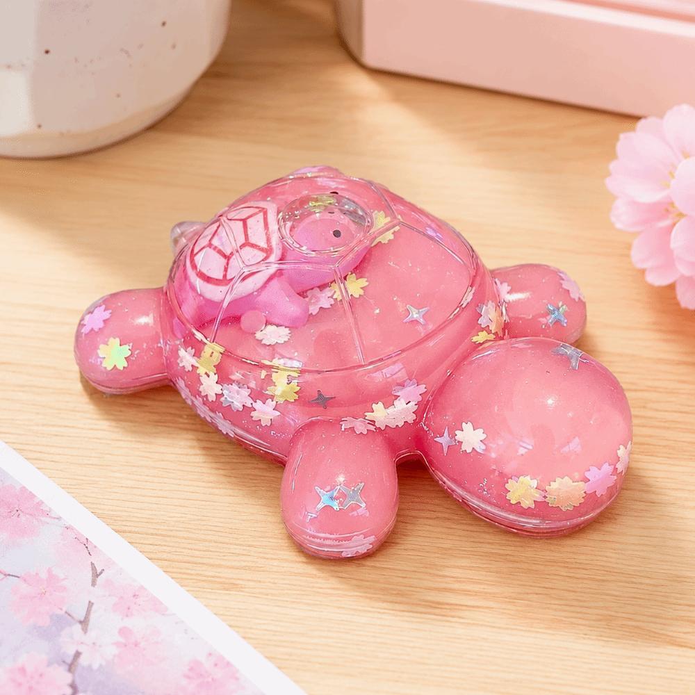 Cute Turtle Small Ornament Creative Quicksand Turtle Figurine Decoration Accessories