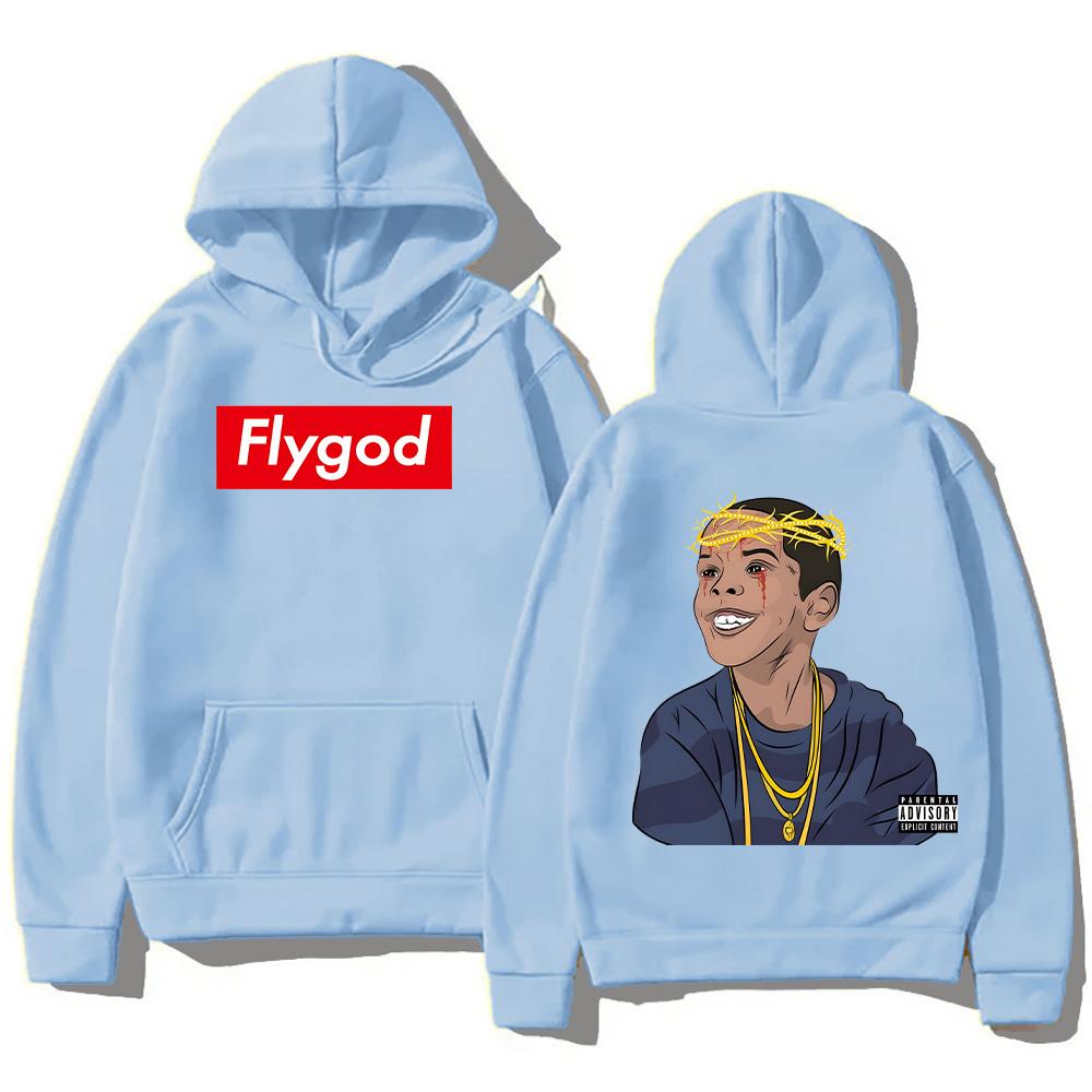 Поп-рэп-музыка Классика ретро-одежды Westside Gunn Flygod Толстовки с капюшоном Двусторонние толстовки с графическим принтом Унисекс Свободные свитера
