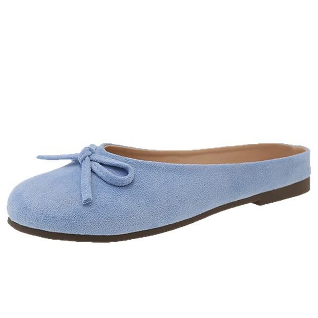 Французский бант сумка голова полутапочки женские летняя одежда 2025 новый нежный фея с юбкой Мэри Джейн одинарная обувь