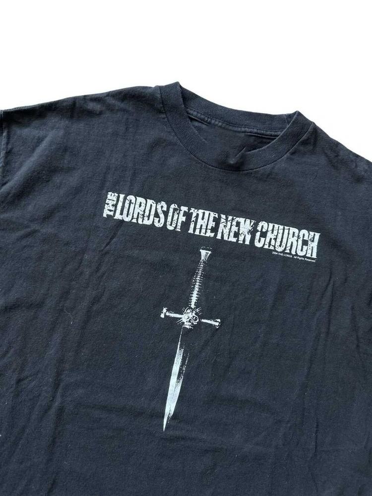 Винтажная футболка The Lords of The New Church 2004 года Черный Хлопок Все размеры DM80 Унисекс Футболка