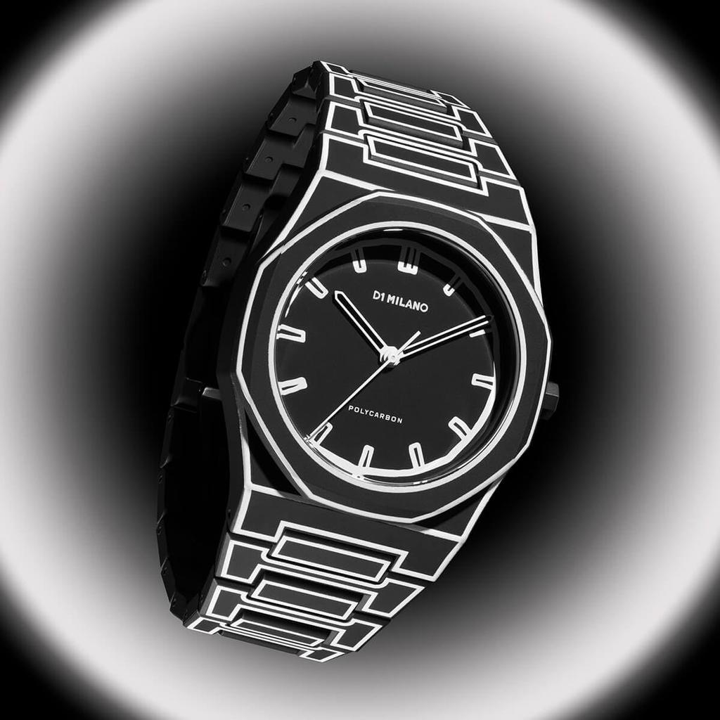 Авторизованный дилер D1 Milano Watch PCBJ33 Поликарбонат Черный Эскиз Поликарбонат [D1 MILANO] Мужские 40,5 мм