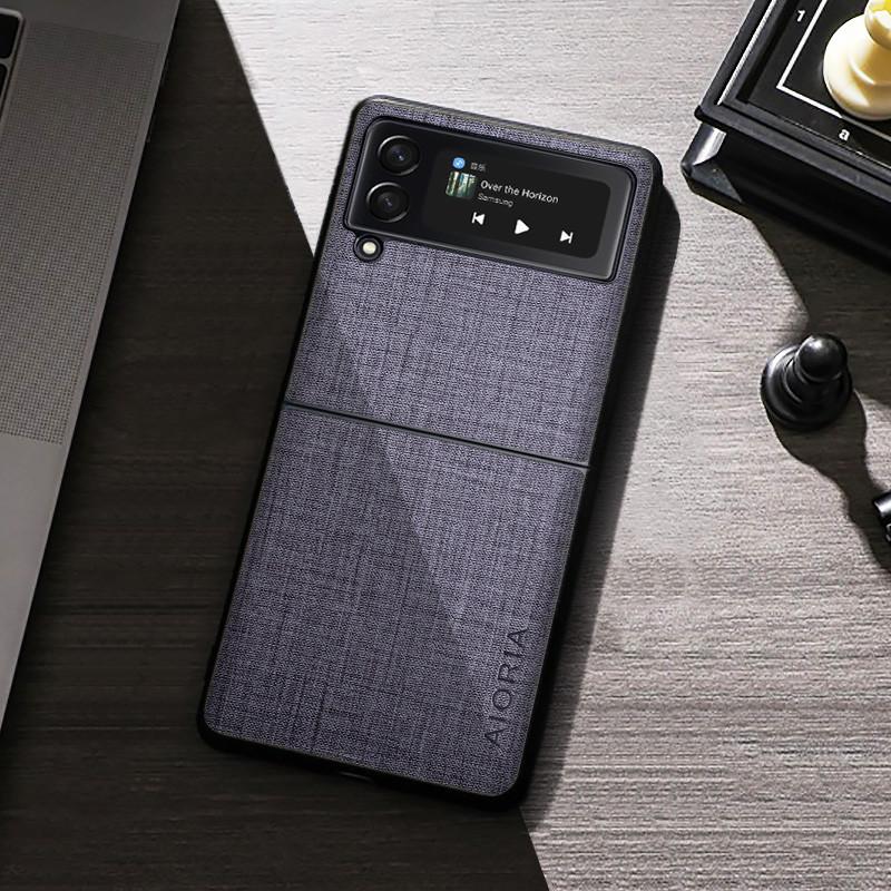 Противоударный тканевый чехол без отпечатков пальцев для Samsung Galaxy Z Flip 3 5g Flip3, сумка для телефона с защитой от падения, Fundas