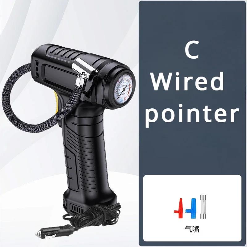 Портативный цифровой воздушный насос для автомобиля, велосипеда, мячей - 120 Вт ручной беспроводной/проводной надувной шинный насос