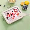 Instant Rolled Ice Cream Maker Pan Frozen Dessert Tray with 2 Scrapers for Kids Adults Home
