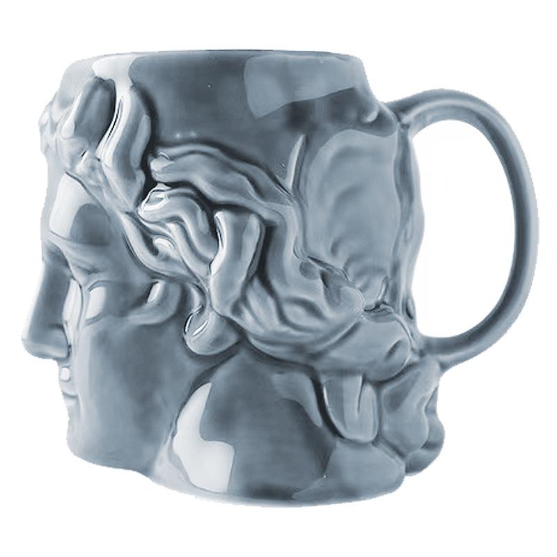 Кружка Керамическая Бог Солнца Аполлон Ретро Чашка для воды Скульптура Лицо Кружка