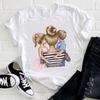 Women Short Sleeve Girl Daughter Cute 90S Mom Mama Mother Fashion Clothes Ladies Graphic Print Tee Top Tshirt Female T-Shirt