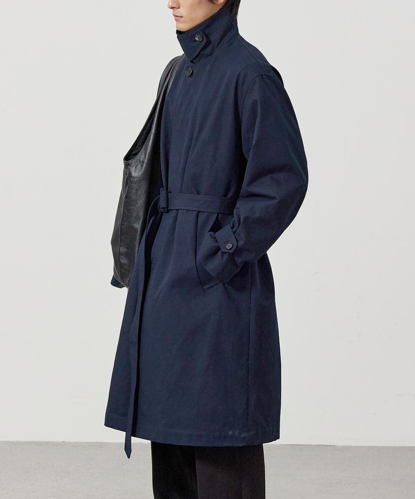 ASP Balmacaan Trench Coat - Deep Navy