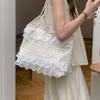 Summer Leisure Vacation Fairy Lace Mesh Tote Bag Underarm Shoulder Body Bag Commuter Women's Bag