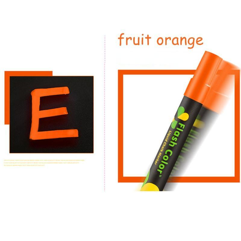 Набор из 8 шт., жидкий меловой маркер, стираемый цветной маркер, флуоресцентный маркер для доски, граффити, светодиодная доска