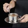 Нержавеющая сталь 304, 3 шт./компл., поднос для кофейных чашек, ложка для перемешивания, двойная изоляция стенок, кружка для чая с молоком, набор посуды для европейского отеля