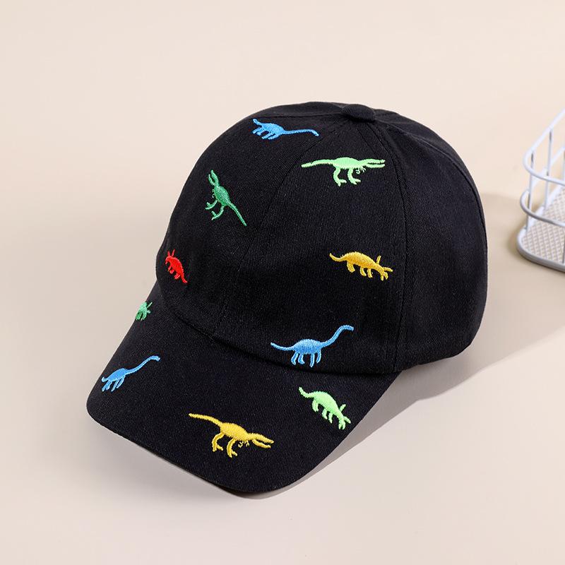 Cartoon Dinosaur Embroidery Baby Cap Summer Kids Baseball Cap Outdoor Adjustable Infant Boy Girls Sun Hats