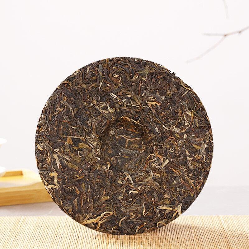 Чай Pu'er Raw Tea Скользкий бамбук Liangzi Чайный пирог Пуэр Чай Пуэр 357г/12.59унц.
