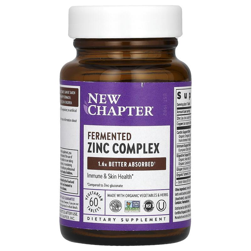 Fermented Zinc Complex, 60 Vegetarian Tablets