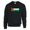 Толстовка - PIXELFORMA - Drapeau de la Palestine - Noir - Manches longues - Col arrondi