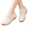 Fashion Spring  Autumn New Women's Shoes Comfortable Slope Heel White Shoes Soft Soled Versatile Sports Leisure Single Shoes
