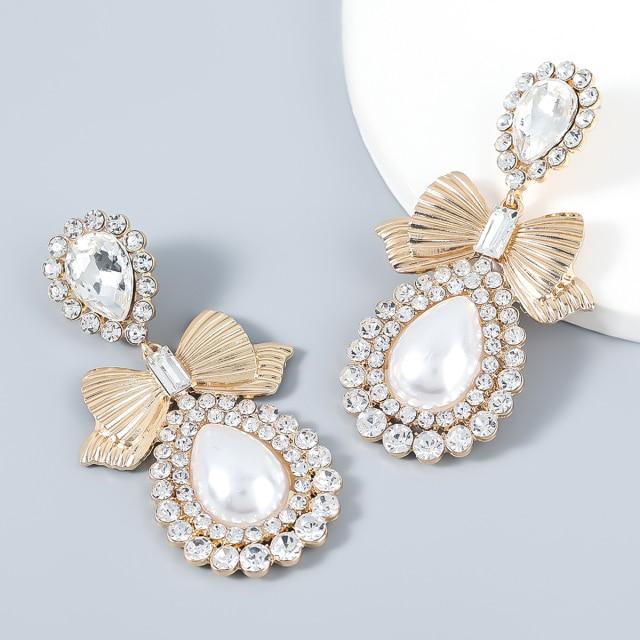 2022 новый тренд, блестящие большие стразы, подвеска в форме капли, женские серьги, модные ювелирные изделия для свадебной вечеринки, аксессуары