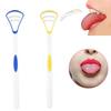 Tongue Scraper Brush Oral Cleaning Toothbrush Cleaning Brush Breath Remove Coating Random Color