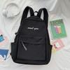 Large Bag Shoulder Capacity Simple Backpack School Junior Students Unisex Nylon