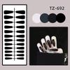 24Pcs Full Cover Long Ballet False Nails Detachable Press-on Nails Solid Color Fake Nails  Women