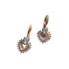 1 Pair Luxurious HeartShaped Dangle Earrings for Women Cubic Zirconia Jewelry Daily Wedding Party Accessories