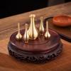 Antique Brass and Copper Mini Vase for Desktop Flower Arrangements