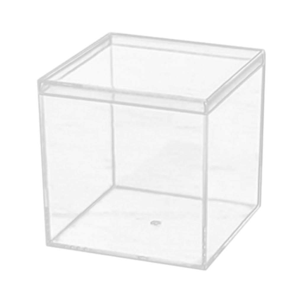 Прозрачная коробка Пластиковая Акриловая Квадратная коробка Крышка с землей Конфетница Ручной работы Упаковочная коробка для демонстрации
