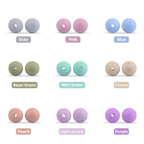 Силиконовые 10 шт. 12 мм однотонные бусины, многоцелевые, легкие, надежные, практичные, круглые бусины для прорезывания зубов, товары для детей