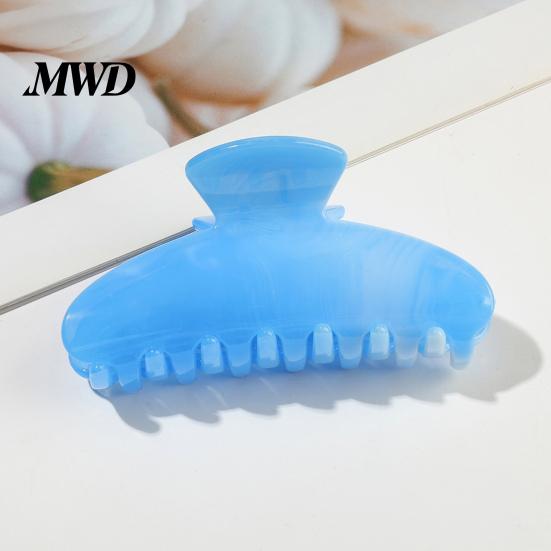 Gentle Pastel Hair Clip Back Head Claw, Macaron Color Shower Clip, Smooth Surface Large Long Claw Anti-Slip Teeth Accessory for Buns Commuting Travel