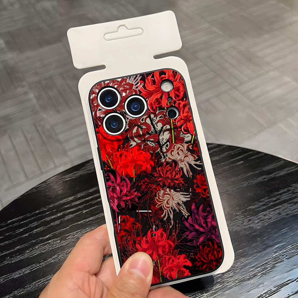 Anime T-Tokyo G-Ghoul Higanbana Phone Case For IPhone 17 Air 16 E Pro Max 15 14 13 Mini 12 Pro 11 Max Plus Black Soft Shell