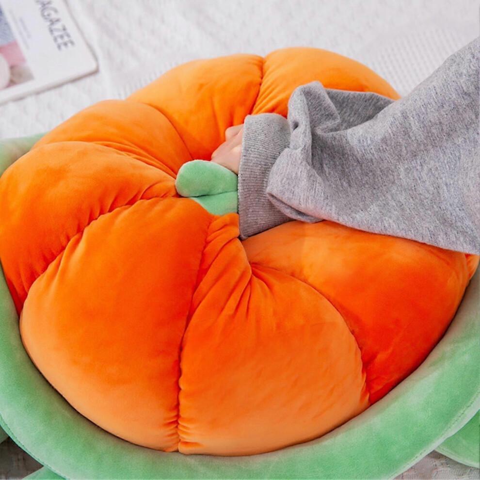 (50cm, Orange) Kawaii Pumpkin Turtle Plush Toys Super Soft Cotton Eco-friendly Plush Toy For Baby Hugging Plush Toy