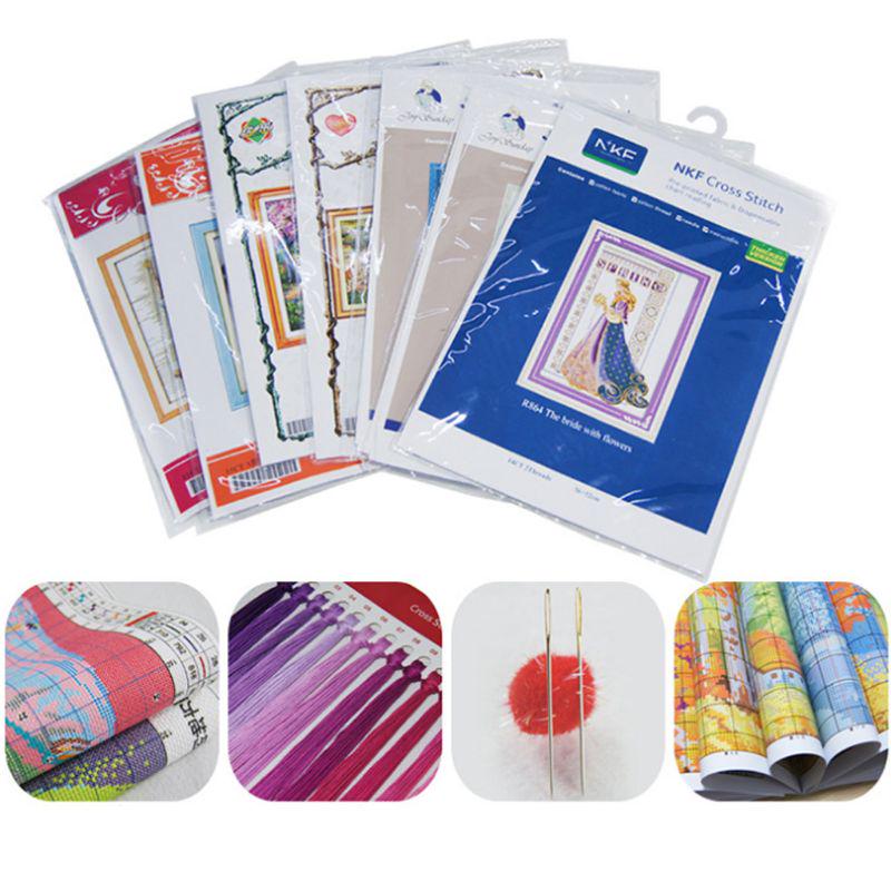 Набор для вышивки крестом «сделай сам» для кошек, набор для вышивания милых животных ручной работы, декор для детей и взрослых, поделки ручной работы S