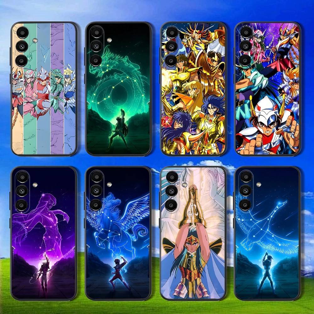 Чехол для телефона Samsung Galaxy A13, A21s, A22, A31, A32, A52, A53, A71, A80, S - Рыцари Зодиака Святого Сейи, Мягкий Черный Корпус