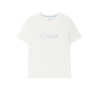 Fila Классическая Мода Удобная Универсальная Футболка с Коротким Рукавом Женские топы Белый F11W533104F-WT