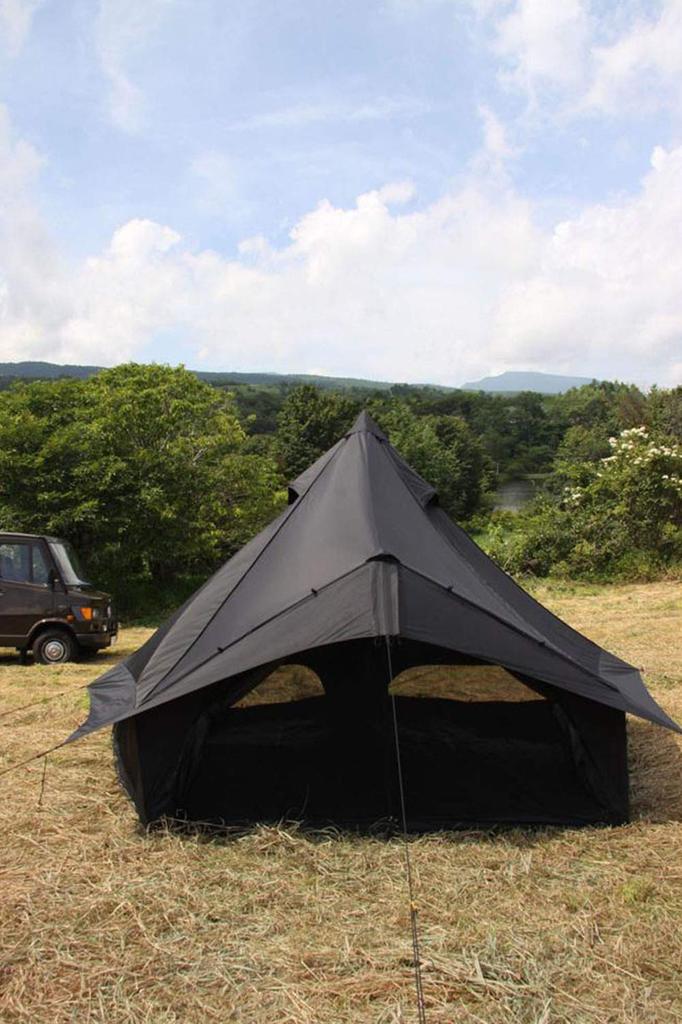 Палатка для кемпинга Canadian East Outdoor с одной стойкой Glocke 12 5 to 6 Black CETO1004 [для людей]