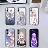 Аниме Милая Девочка RE:Чехол для телефона Zero Emilia для Samsung Galaxy A73, A72, A71, A70, A53, A52, A51, Мягкий силиконовый черный чехол