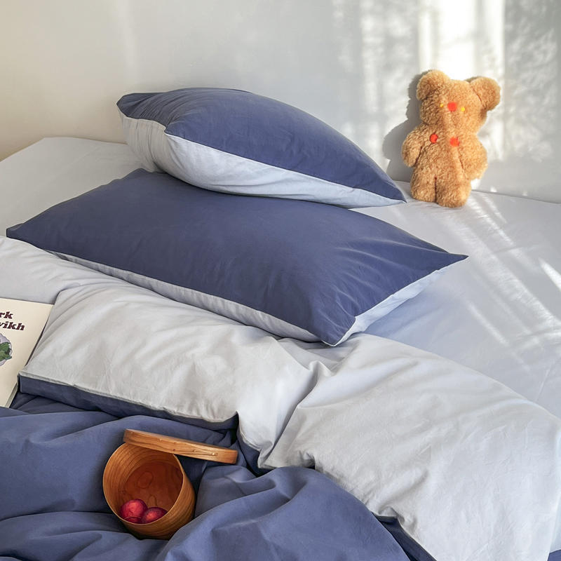 1 пара наволочек из стираного хлопка 48*74 наволочки для кровати бытовые простые мягкие пылезащитные декоративные подушки чехлы Ins