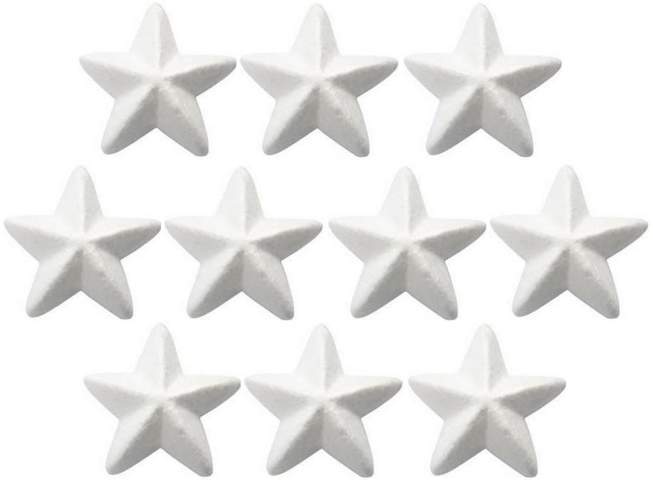 Styrofoam Star Height 5cm 10 pcs