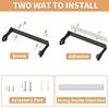 1pc Stainless Steel Paper Towel Holder Wall Mount Under Cabinet Toilet Roll Holder Self Adhesive with Screws Toilet Paper Stand