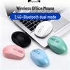 Многоцветная беспроводная офисная мышь Bluetooth 2.4G, бесшумная, с двумя режимами и функцией подзарядки